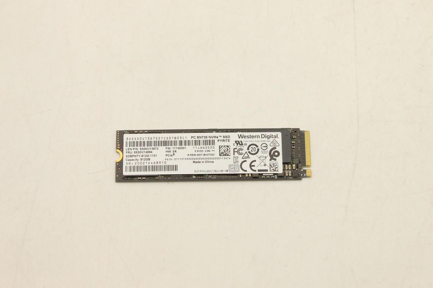 Lenovo 5SS0V14994 Internal SSD – M.2 2280 512GB PCIe 3.0 x4 NVMe