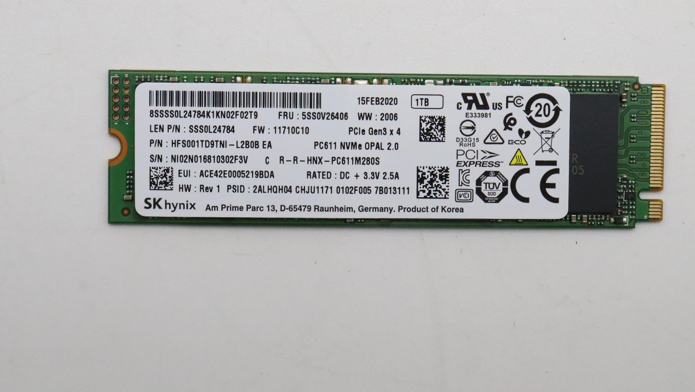 Lenovo 5SS0V26406 1TB M.2 PCIe NVMe SSD – High-Performance Internal Solid State Drive