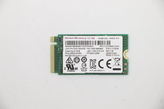 Lenovo 5SS1B60640 Internal SSD – M.2 PCIe 2242 512GB Solid State Drive