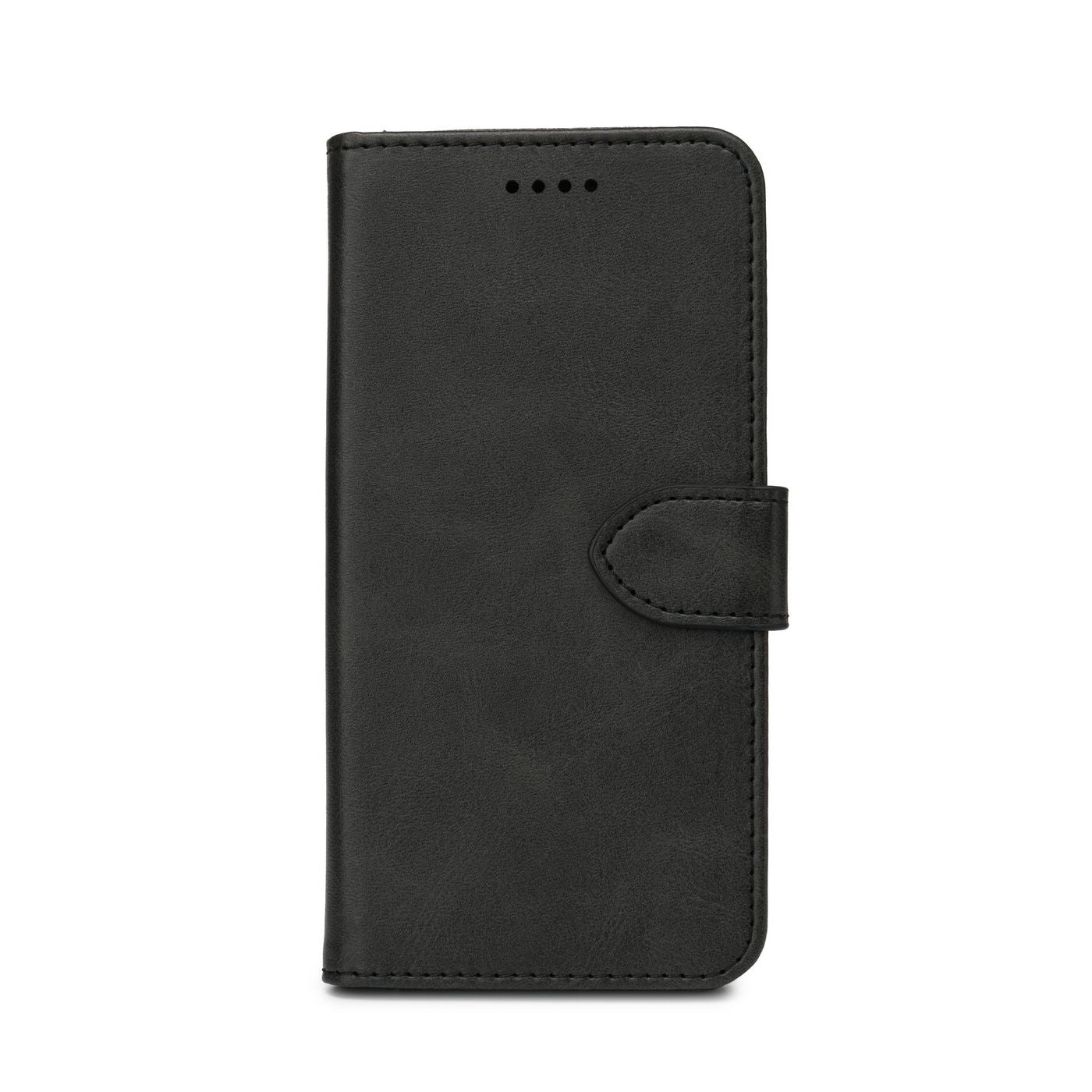 eSTUFF ES67340011-BULK PU Wallet Case Cover - Black, Magnetic, 3 Card Slots