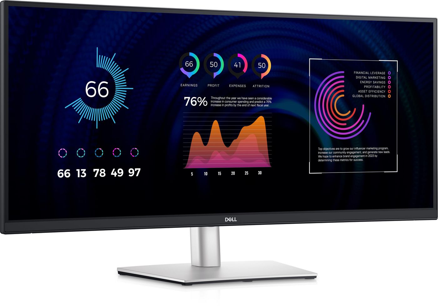 Dell DELL-P3424WE 34.1" Curved 4K Ultra HD IPS Monitor – USB-C, Height Adjustable