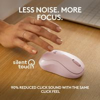 Logitech 910-007121 M240 Silent Bluetooth Mouse – Pink, Wireless, Ambidextrous