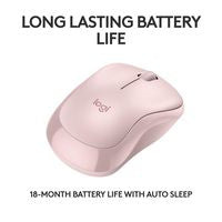 Logitech 910-007121 M240 Silent Bluetooth Mouse – Pink, Wireless, Ambidextrous