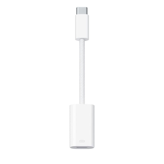 Apple MUQX3ZM/A USB-C to Lightning Adapter – Braided, White