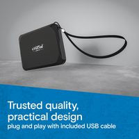 Crucial CT2000X9SSD9 External SSD – 2TB USB 3.2 Gen 2 Type-C 1050MB/s