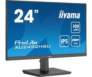 iiyama XU2492HSU-B6 24" IPS Monitor – Full HD, 100Hz, USB Hub, Built-in Speakers