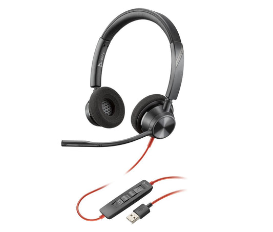 HP 76J16AA Stereo Headset – USB-A, Binaural, Head-band, 2.18m Cable
