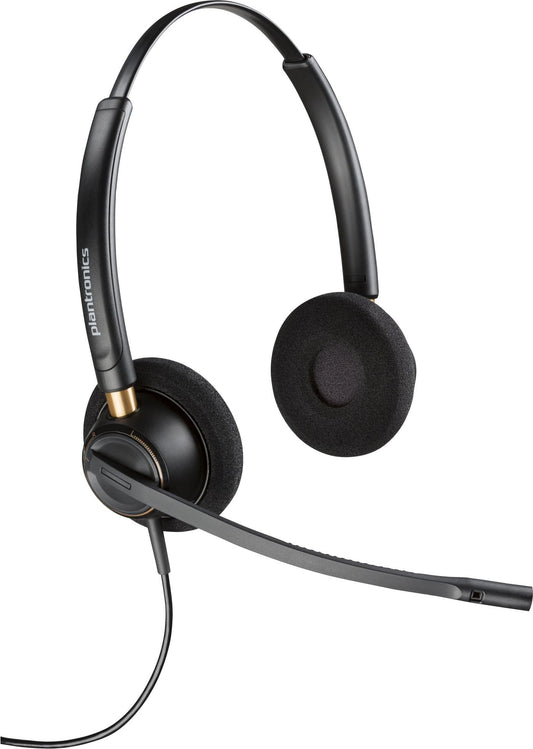 HP 783P7AA#ABB Poly EncorePro HW520 Binaural Wired USB Headset – Black