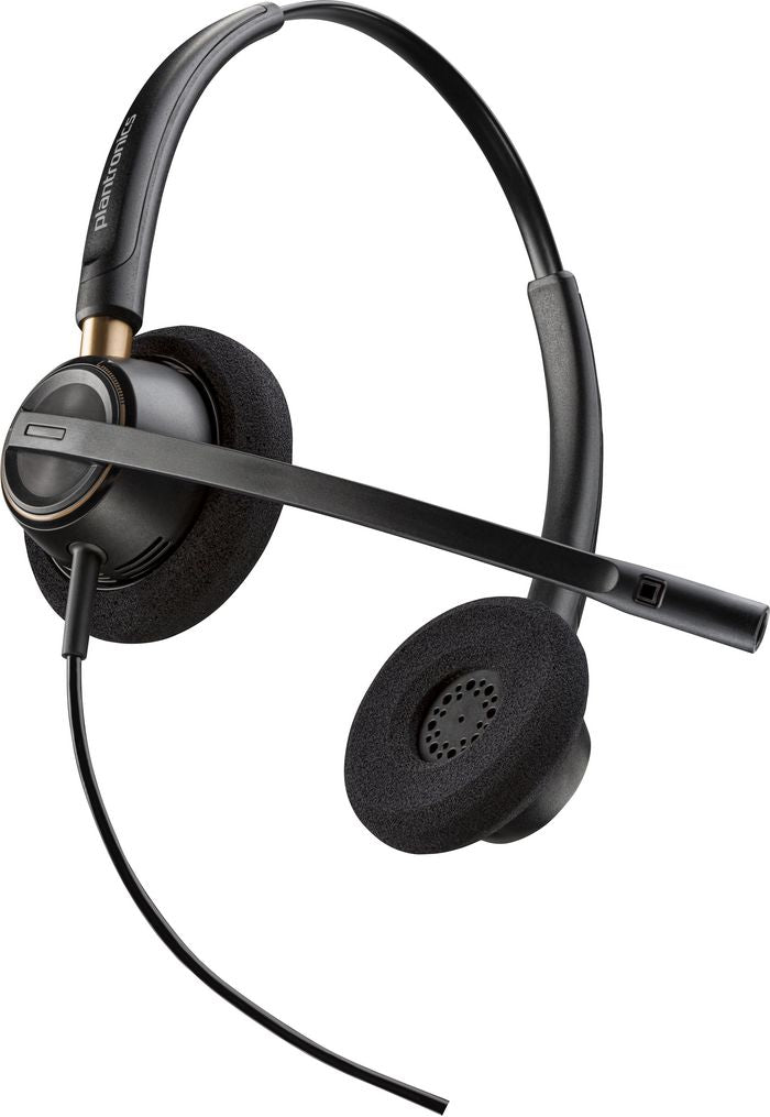 HP 783P7AA#ABB Poly EncorePro HW520 Binaural Wired USB Headset – Black