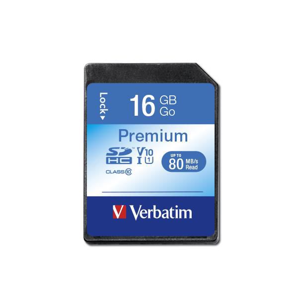 Verbatim 43962 SDHC Memory Card 16GB – Class 10 High Speed