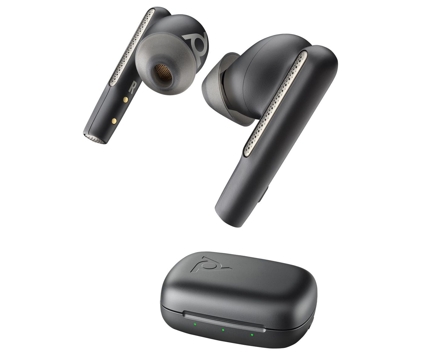HP 7Y8L8AA Poly Voyager Free 60 UC M Carbon Black Earbuds with BT700 USB-C Adapter