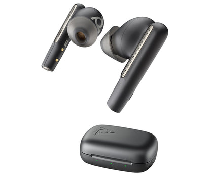 HP 7Y8L8AA Poly Voyager Free 60 UC M Carbon Black Earbuds with BT700 USB-C Adapter