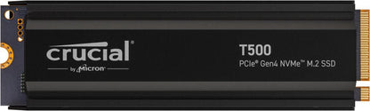 Crucial CT1000T500SSD5 1TB M.2 Gen4 NVMe SSD with Heatsink – PS5 & PC Compatible