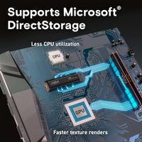Crucial CT1000T500SSD5 1TB M.2 Gen4 NVMe SSD with Heatsink – PS5 & PC Compatible