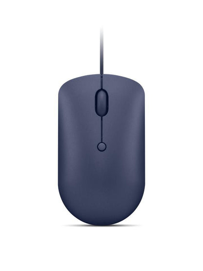 Lenovo GY51D20878 USB Type-C Optical Mouse – Ambidextrous, 2400 DPI, Blue