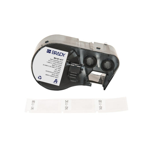 Brady M4-91-417 Self-Laminating Vinyl Printer Labels for BMP41/BMP51/BMP53/M511