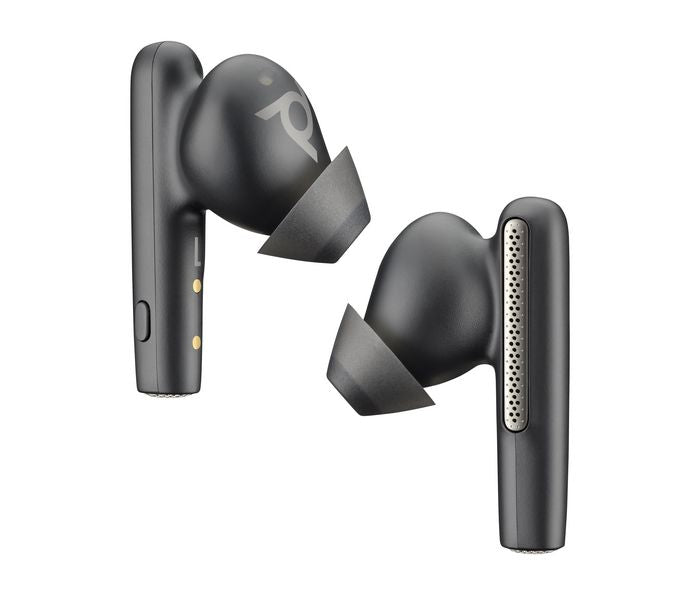 HP 7Y8G4AA Poly Voyager Free 60+ UC Carbon Black Earbuds with BT700 USB-C Adapter & Touchscreen Charge Case