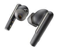 HP 7Y8G4AA Poly Voyager Free 60+ UC Carbon Black Earbuds with BT700 USB-C Adapter & Touchscreen Charge Case