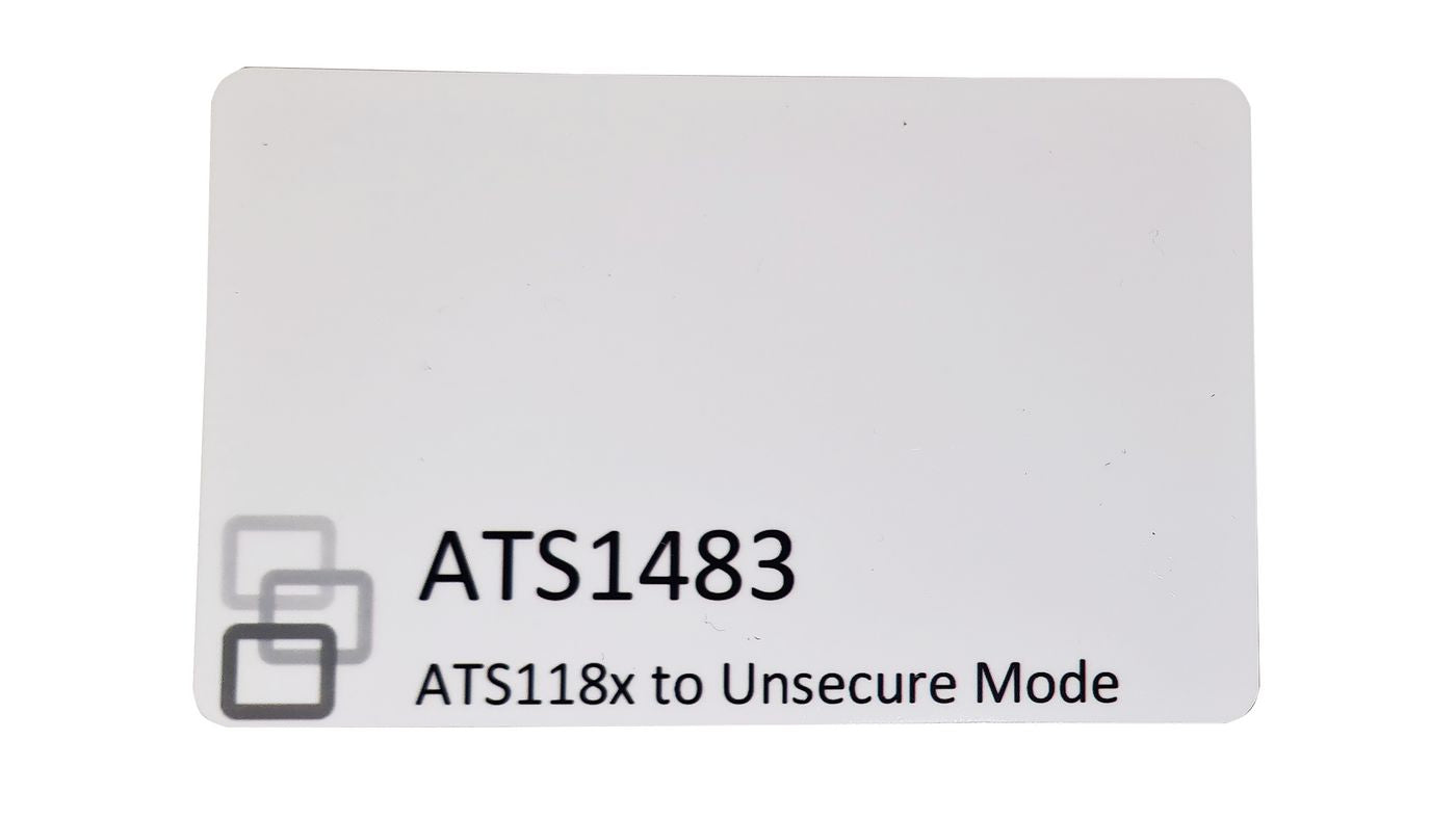 Aritech ATS1483 Alarm & Detector Accessories Configuration Card