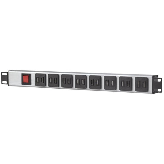 Intellinet I-CASE STRIP-U16F 16-Port USB-A 1U Rackmount Power Distribution Unit