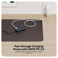 Hyper HD4001GL USB-C Hub – 4-Port 4K HDMI 100W PD 10Gbps Aluminium