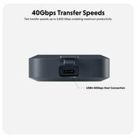 Hyper HD5001GL SSD Enclosure – USB4 40Gbps M.2 NVMe PCIe 3/4 4TB Max