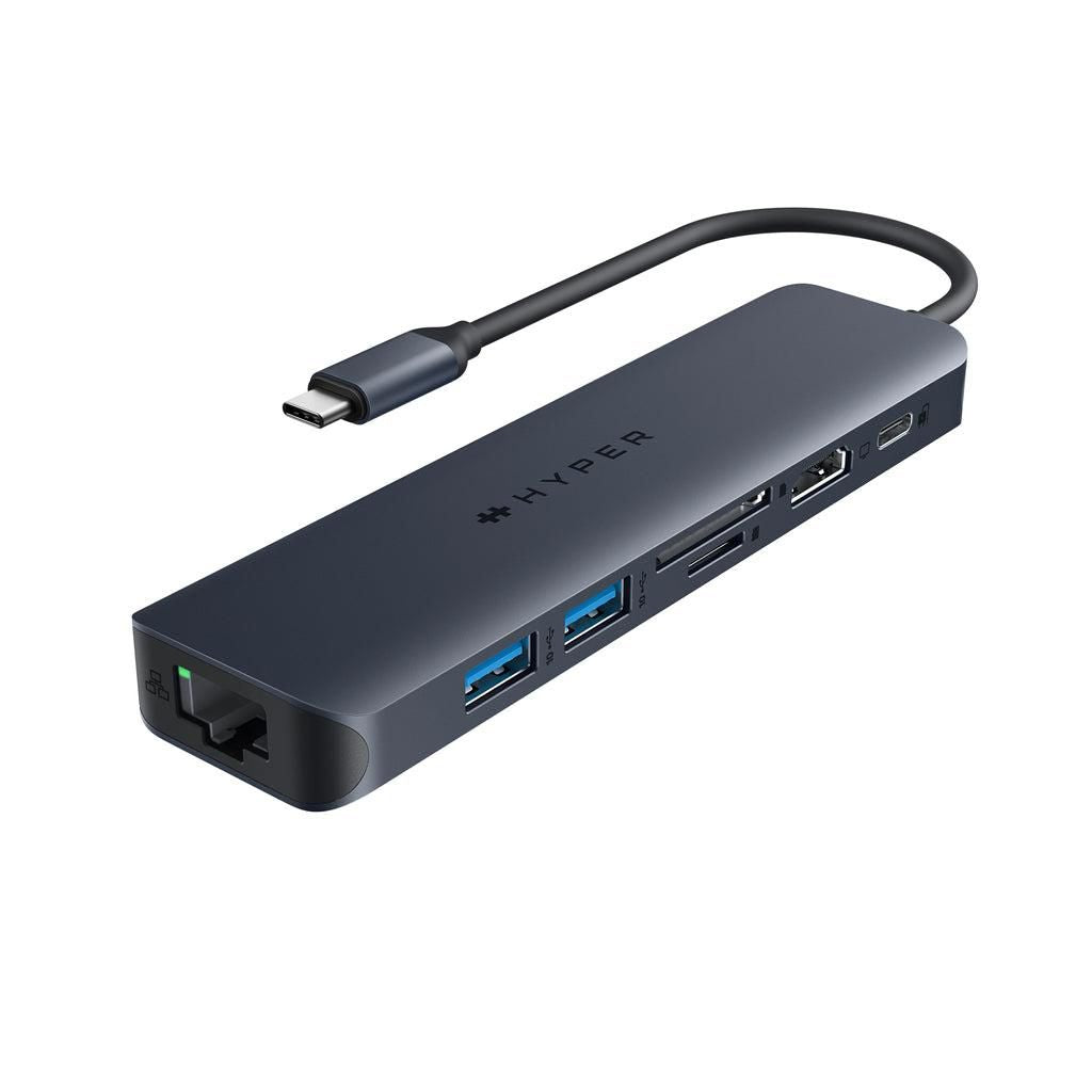 Hyper HD4003GL USB-C Hub – 7-Port 4K 60Hz HDMI, 100W PD, 10Gbps, SD