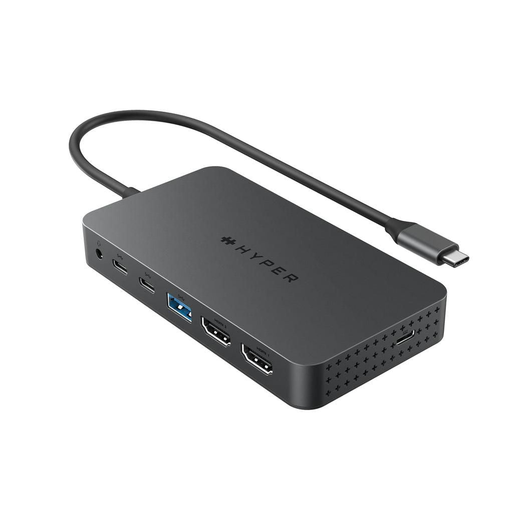 Hyper HD7002GL USB-C Hub – 7-Port, Dual 4K HDMI, 100W PD, 10Gbps