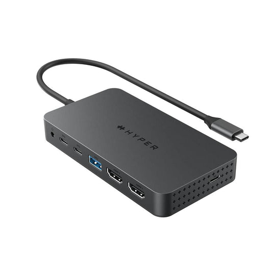 Hyper HD7002GL USB-C Hub – 7-Port, Dual 4K HDMI, 100W PD, 10Gbps
