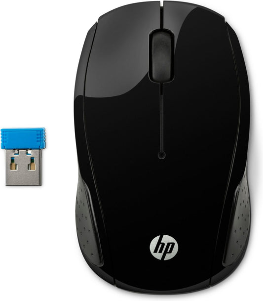 HP X6W31AA#ABB Wireless Mouse 200 – Ambidextrous Optical 1000 DPI Black