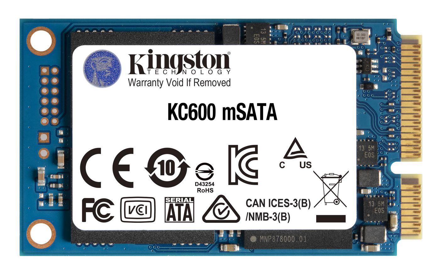 Kingston SKC600MS/256G SSD – 256GB mSATA SATA3 550MB/s 3D TLC