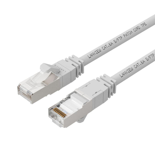 Lanview LV-SFTP6A015W Cat6A S/FTP Networking Cable 1.5m White LSZH