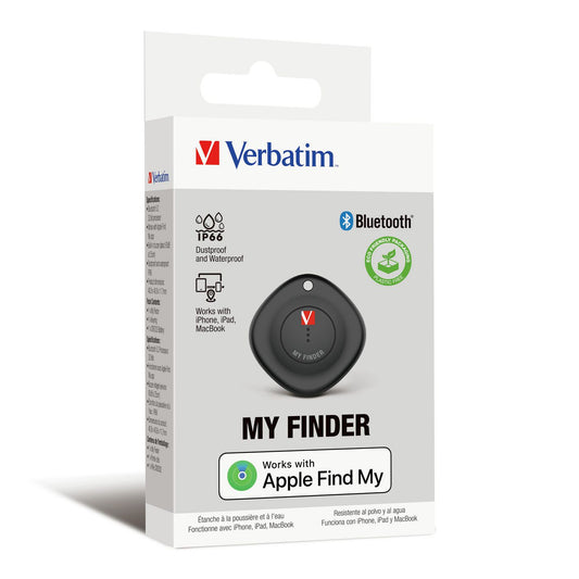 Verbatim 32130 Bluetooth Item Finder – GPS Tracker Black 1 Pack