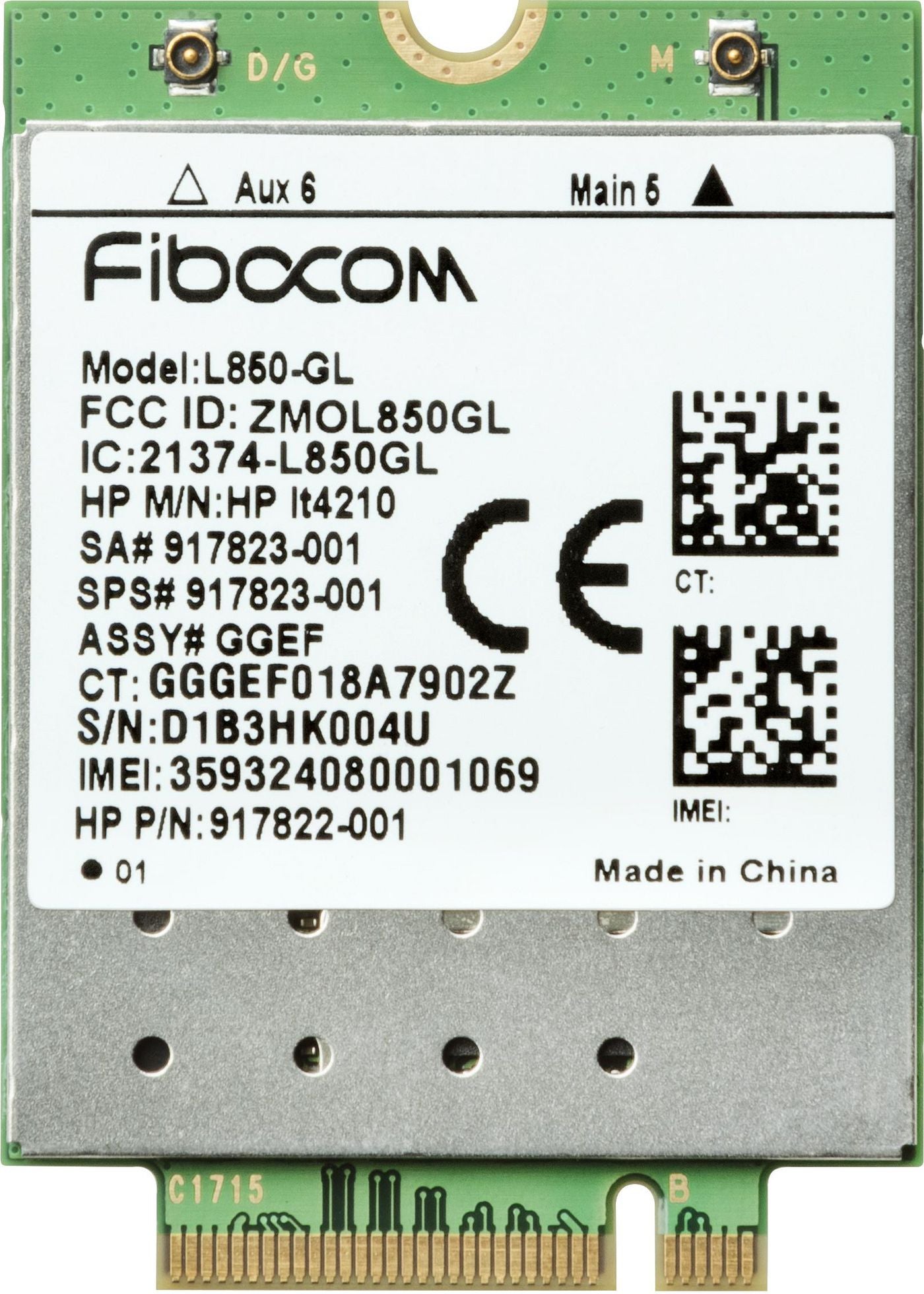 HP 3FB01AA#AC3 XMM 7360 LTE-Advance WWAN Module – 4G Mobile Broadband