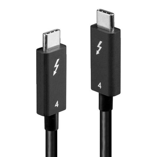 Lindy 31121 2m Thunderbolt 4 Cable – 40Gbps, Active, 100W Power Delivery, CE Certified