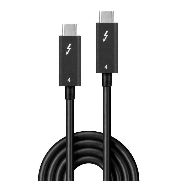 Lindy 31121 2m Thunderbolt 4 Cable – 40Gbps, Active, 100W Power Delivery, CE Certified