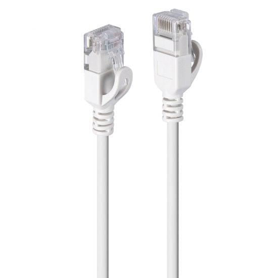 Lindy 1m Cat6A U/UTP Ultra Slim Network Cable – Grey, 500MHz, RJ45
