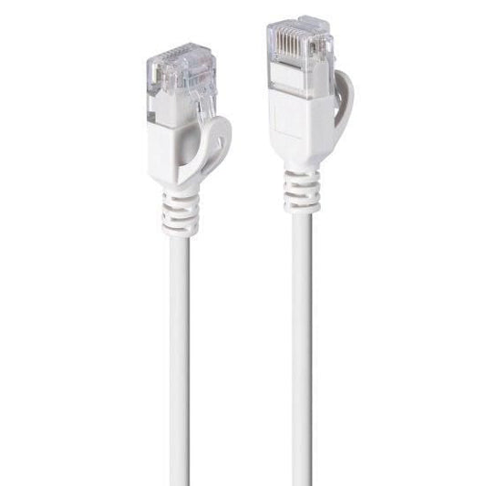 Lindy 1m Cat6A U/UTP Ultra Slim Network Cable – Grey, 500MHz, RJ45