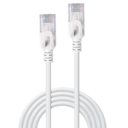 Lindy 47582 1m Cat6A U/UTP Ultra Slim Network Cable – Grey, 500MHz, RJ45, Snagless Connectors