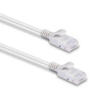 Lindy 47582 1m Cat6A U/UTP Ultra Slim Network Cable – Grey, 500MHz, RJ45, Snagless Connectors