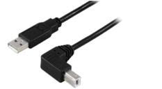 MicroConnect USBAB2ANGLE10 USB Cable 10m USB A to USB B Black