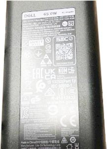 Dell V2TJ7 65W USB-C AC Adapter – 19.5V 3-Pin Power Supply