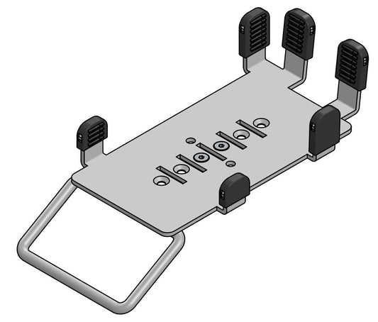 Ergonomic Solutions VER400-MH-32 POS Mount – White Metal MultiGrip Handle