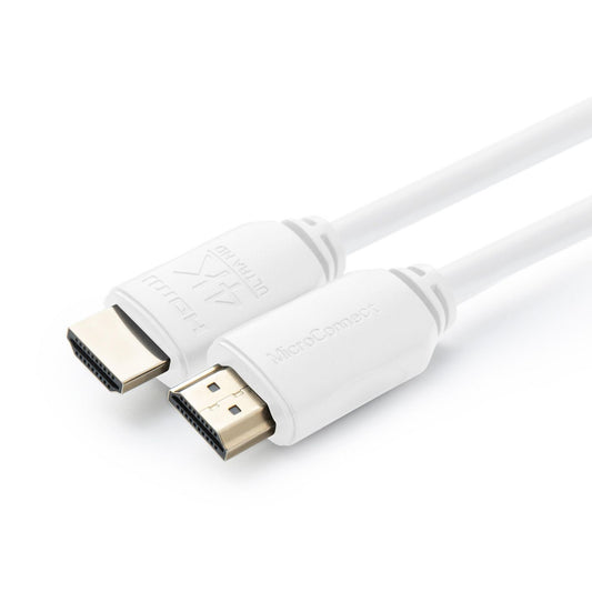 Microconnect HDMI 2.0 Cable 0.5m – 4K 60Hz, Gold-Plated, White
