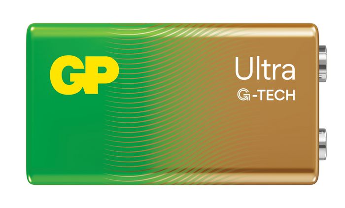 GP 151434 Ultra Alkaline 9V Battery – 1-Pack, 5-Year Storage, Multicolour