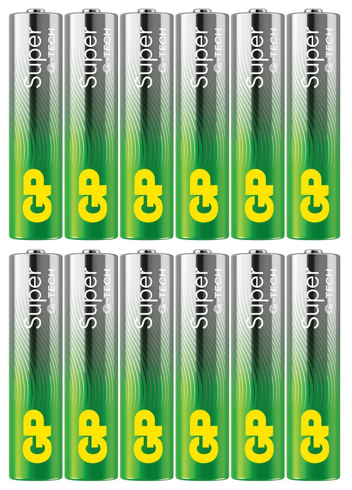GP 151433 Household Batteries – AAA 1.5V Alkaline 12-Pack