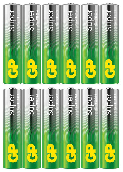 GP 151433 Household Batteries – AAA 1.5V Alkaline 12-Pack