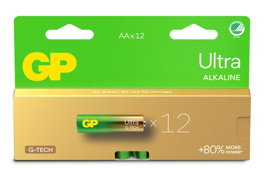 GP 151427 Household Batteries – AA LR6 Ultra Alkaline 1.5V 12-Pack