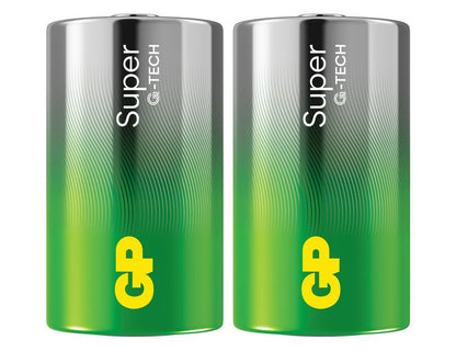 GP 151425 Household Batteries – D Size LR20 1.5V Alkaline 2-Pack