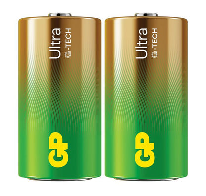 GP 151435 GP Ultra Alkaline C Battery 2-Pack 1.5V LR14